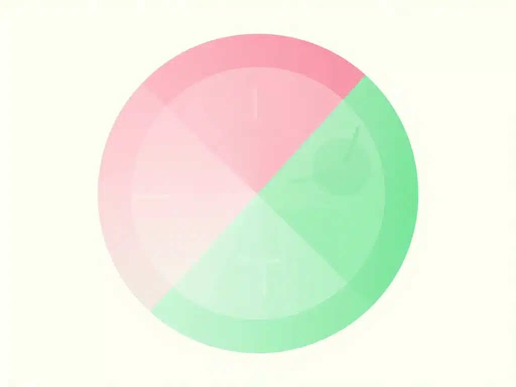 Diagramme conceptuel harmonie rose et vert