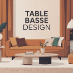 table basse design made in design salon contemporain illustration