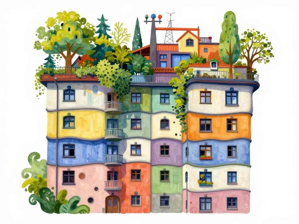 bâtiment waldspirale architecture organique