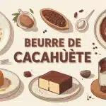 illustration vectorielle beurre de cacahuète cuisine salée et sucrée