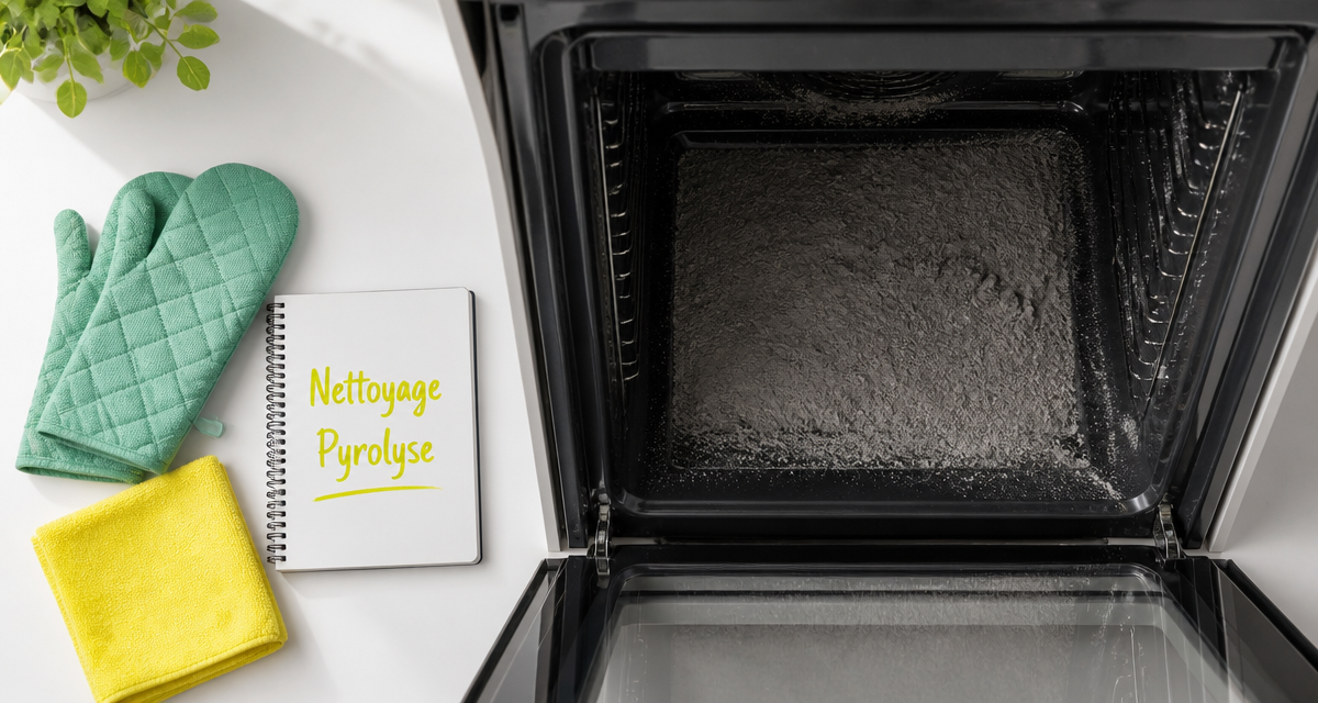 nettoyage four pyrolyse avec cendres et accessoires