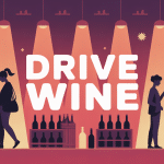 Illustration drive wine France ambiance chaleureuse et retrait vin