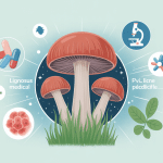 Lignosus avis médical, illustration épurée du champignon médicinal