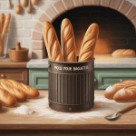 moule pour baguettes avec baguettes dorées et farine