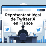 illustration représentant légal de Twitter X en France