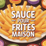 sauce pour frites maison, assiette entourée de ramequins de sauces variées
