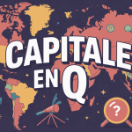 illustration capitale en q carte monde quiz