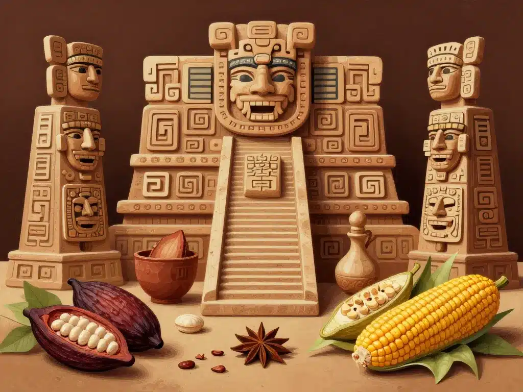 Histoire et rituel boisson maya cacao maïs