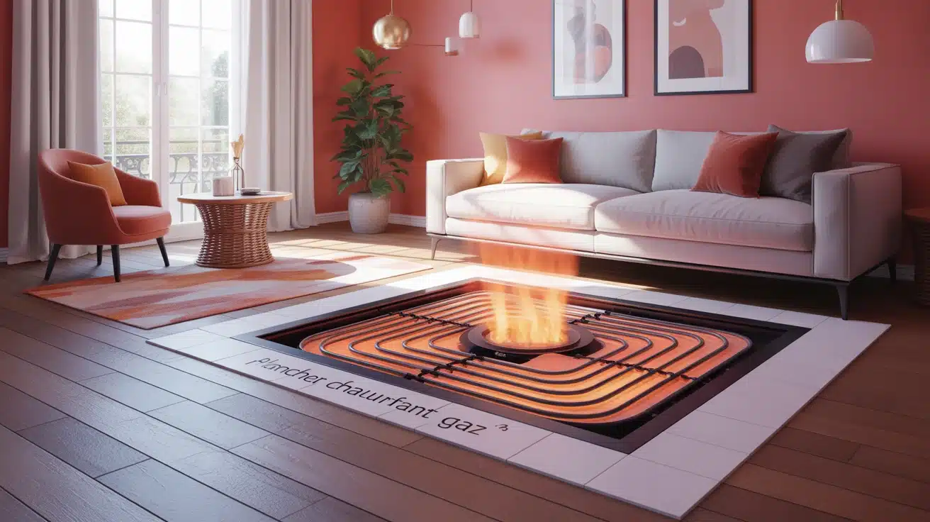 chauffage par le sol gaz plancher chauffant