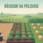 Gazon herbe dense jardin transformation