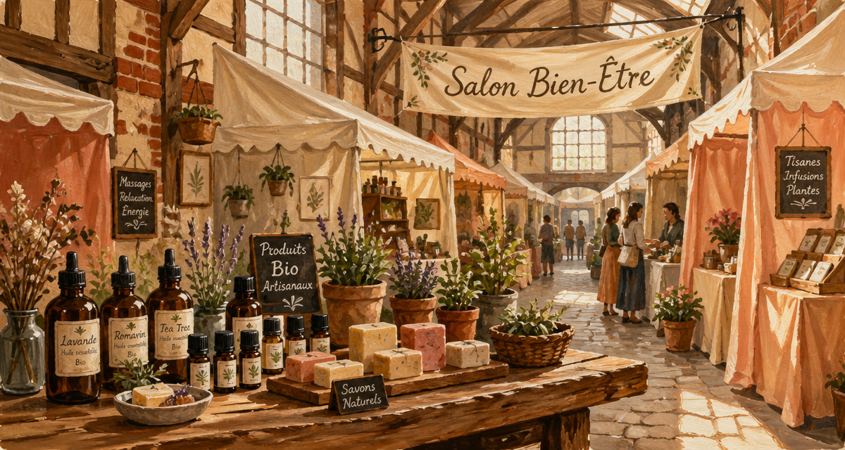 salon bien etre ce week end table produits bio