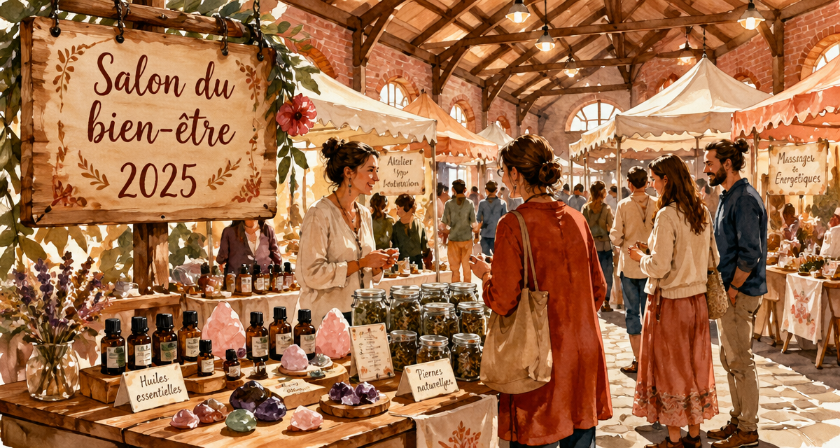 salon du bien etre 2025 table huiles pierres tisanes