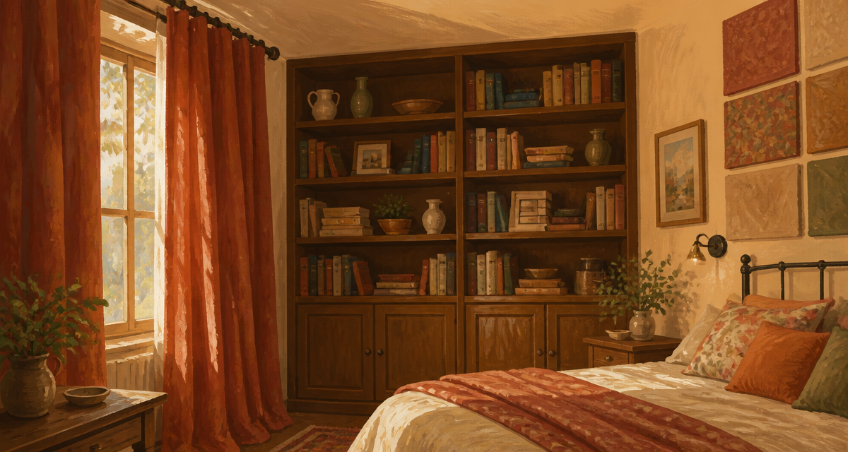 isolation phonique mur chambre sans travaux bibliothèque rideau feutre