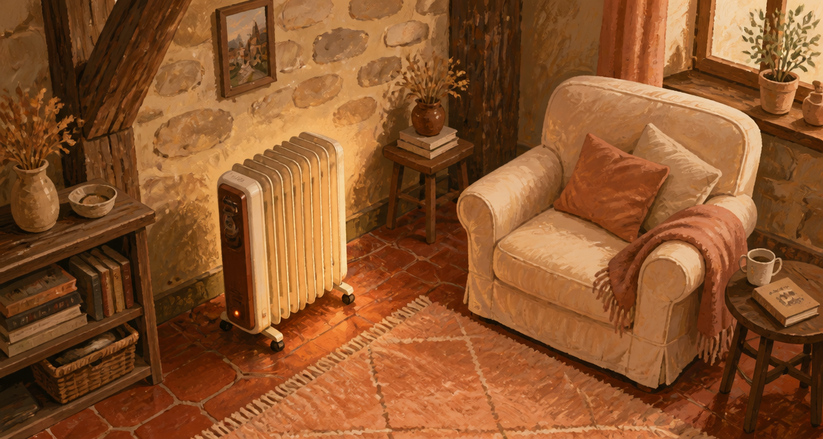 radiateur bain d huile avis dans salon chaleureux