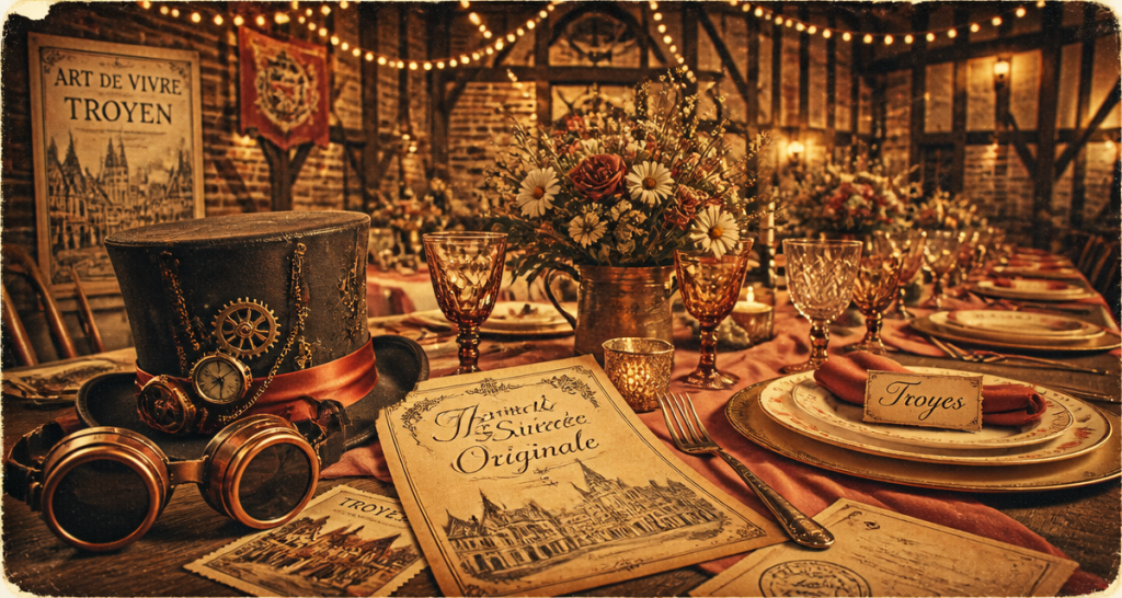thème soirée original table steampunk rétro