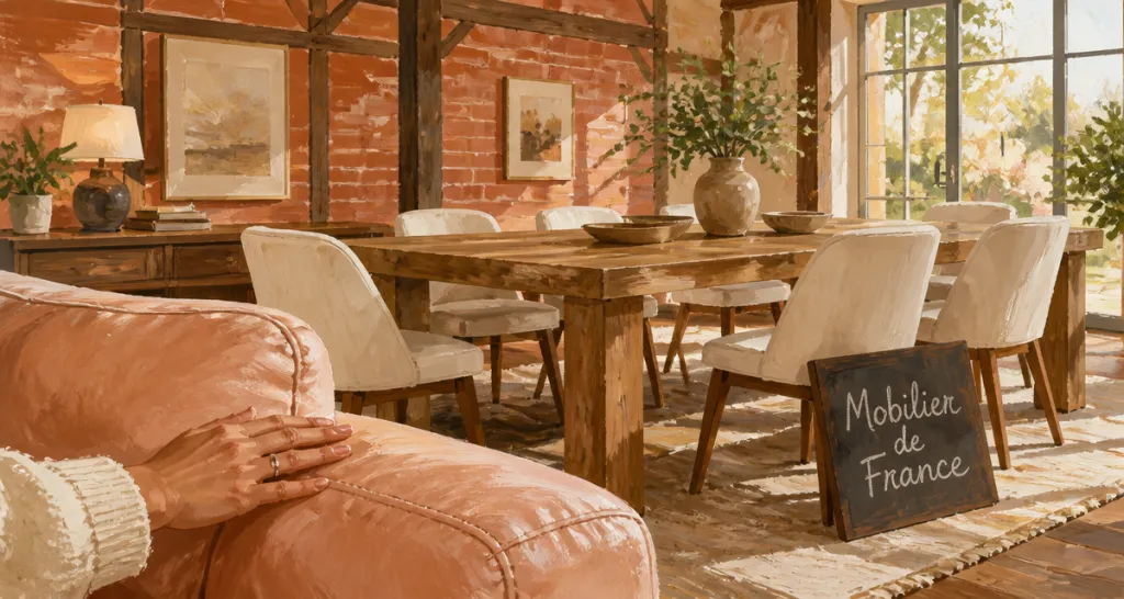 avis sur mobilier de france salon contemporain table bois canapé cuir