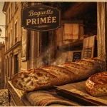 Boulangerie des canuts à Lyon : baguette fumante et galette dorée du Rhône