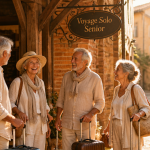voyages organisés pour personnes seules 60 ans seniors devant marché
