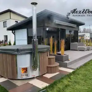 Ciubar din fibra de sticla cu aeromasaj