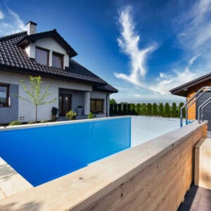 Piscina gradina lemn masiv 3x2m