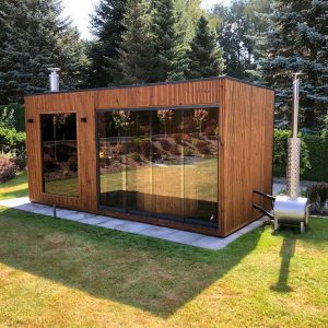 Sauna Thermo Premium cu izolatie Spa de exterior cu ciubar
