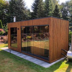Sauna Thermo Premium cu izolatie Sauna din lemn termo cu ciubar