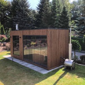 Sauna Thermo Premium cu izolatie Sauna cu incalzire electric sau lemn