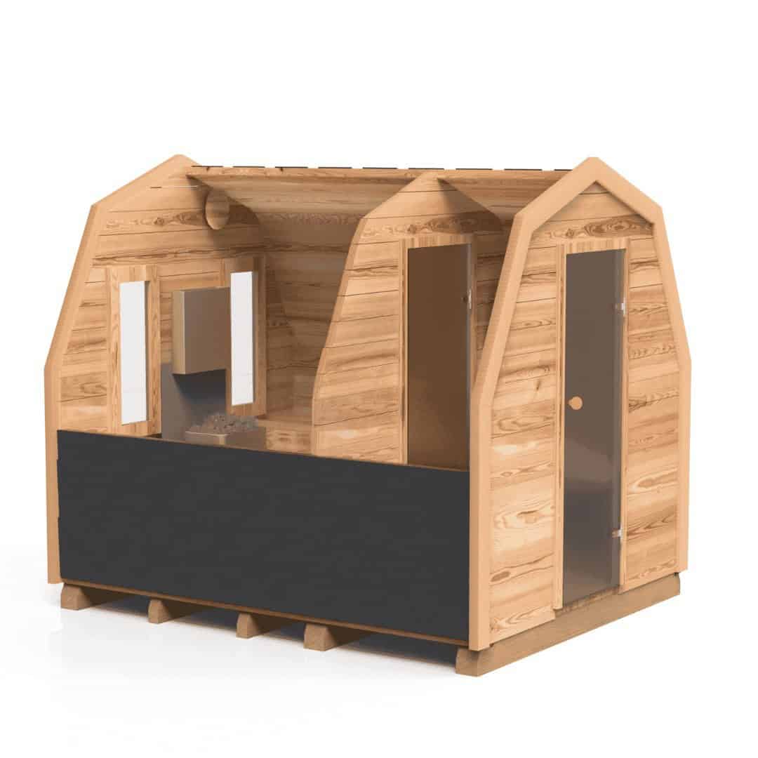 Sauna in forma de iglu de exterior