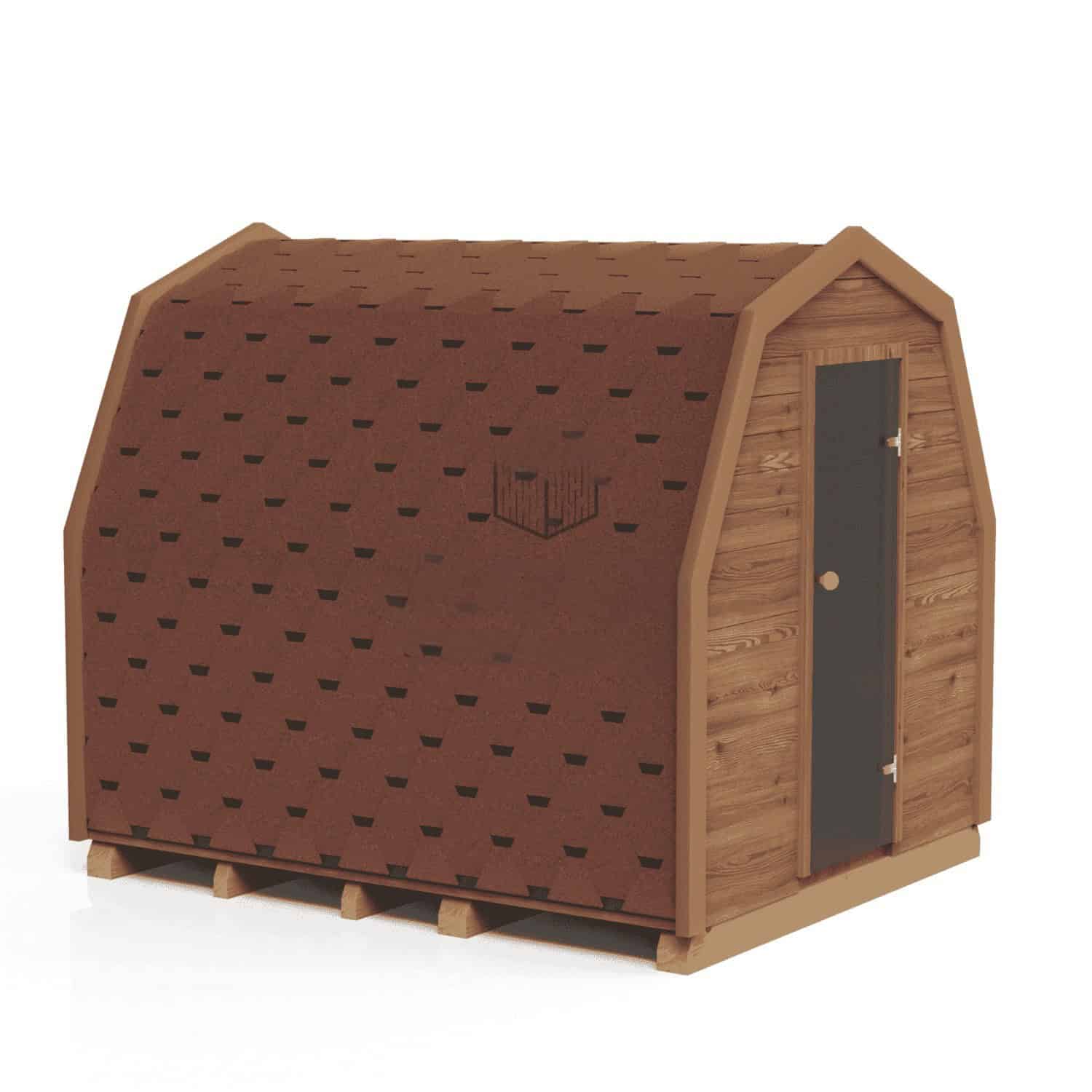 Sauna in forma de iglu de exterior