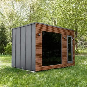 Sauna 240x350 cm din lemn cu geam termopan