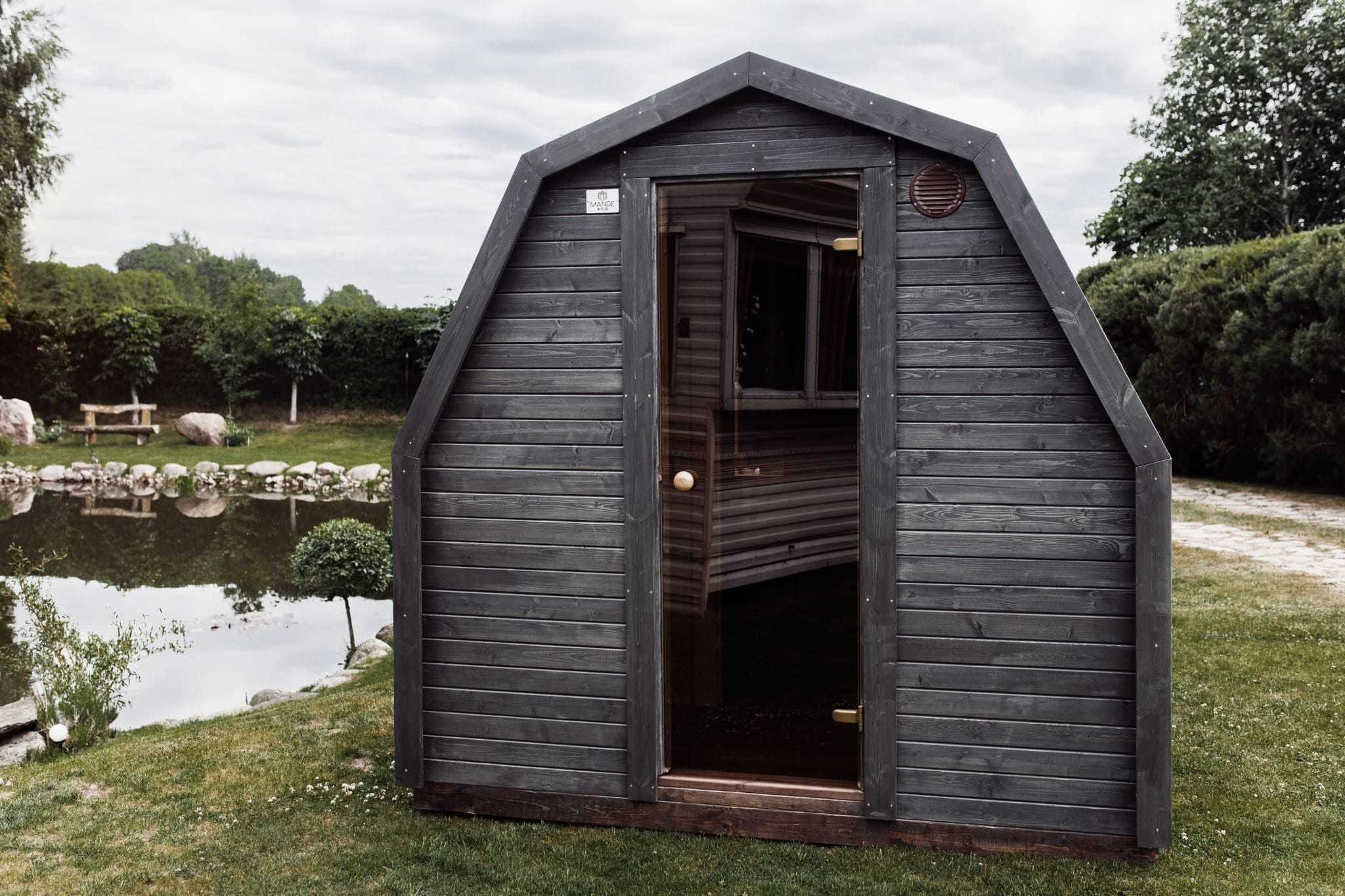 Sauna IGLU 4 persoane din lemn si sticla securizata