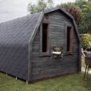 Sauna tip iglu din lemn cu soba electrica sau pe lemne