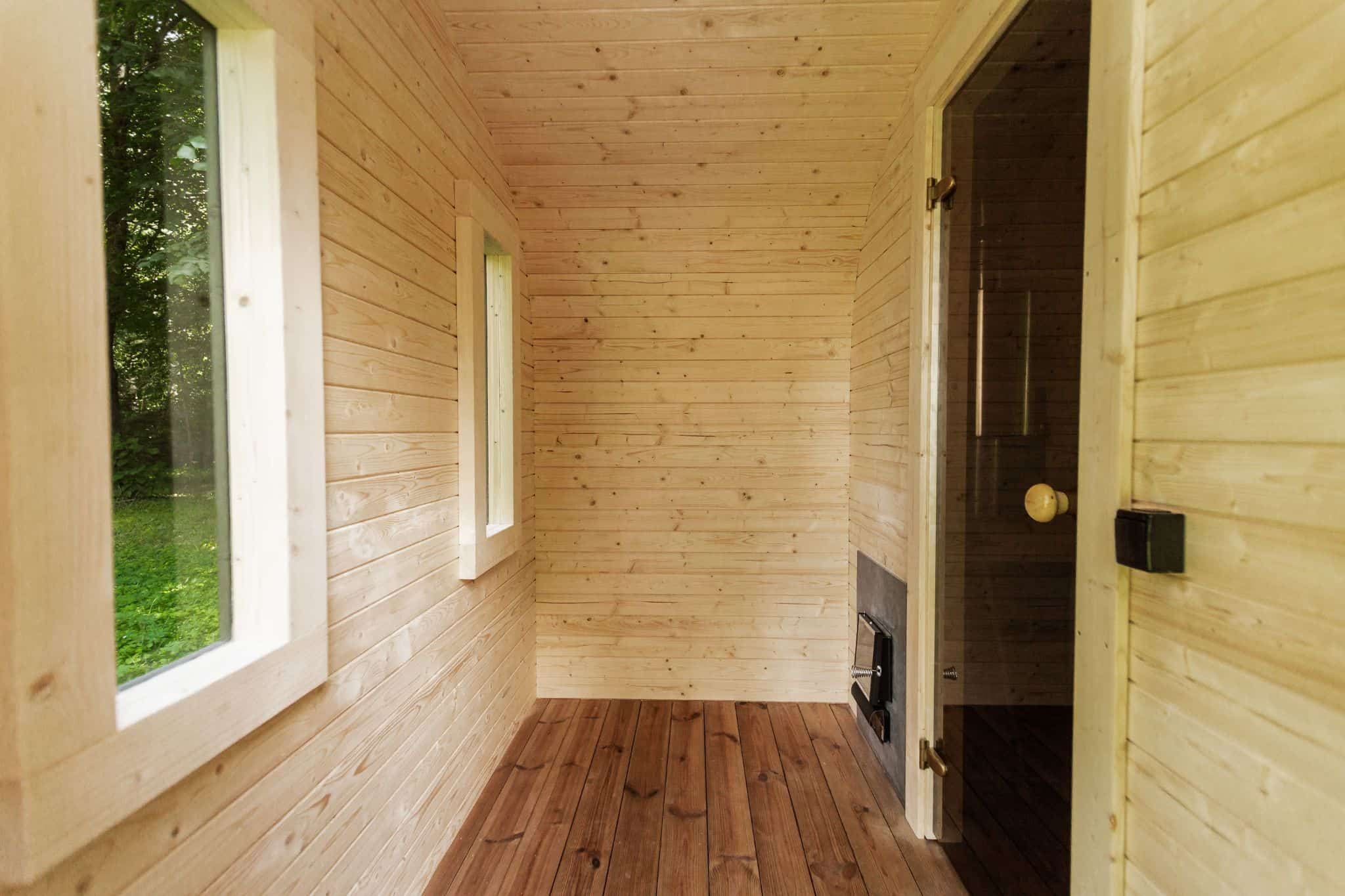 Sauna de gradina cu pre-sauna