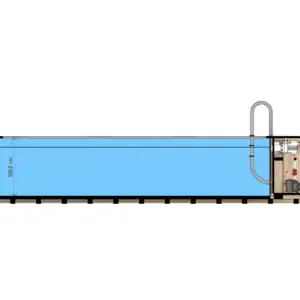 piscina lemn masiv cu scari si filtru nisip