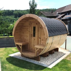 Sauna butoi compacta cu functionalitate practica si confort modern