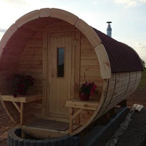 Sauna incapatoare cu camera de schimb si terasa optionala