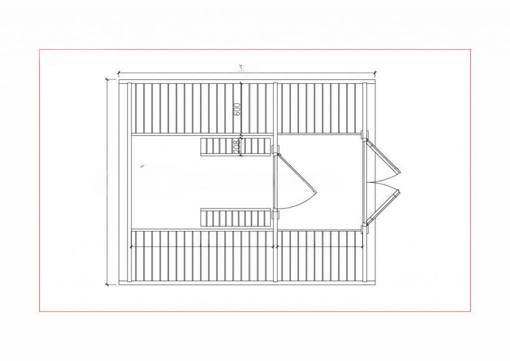 Plan sauna cu vestiar