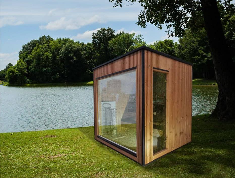 Sauna Moderna de Lux 2.3x2.3 m pentru 2-6 persoane