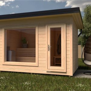 Sauna Moderna mica ideala pentru curte sau spatii restranse