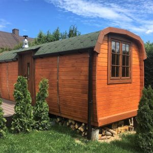 Sauna autobuz 2.3x4.8 m ideala pentru relaxare si wellness acasa