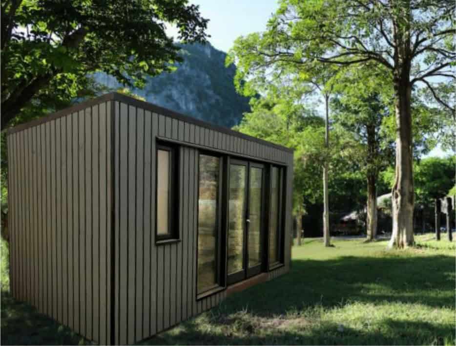 Randare 3d casa modulara moderna 2.3x4.9 m