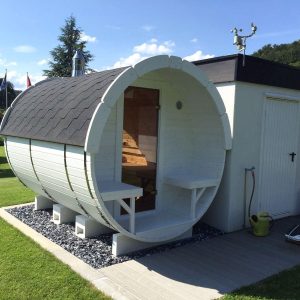 Sauna tip butoi 6–8 persoane din lemn de pin sau Thermo wood