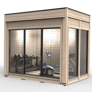 Casa modulara mica 2x3 m cu panouri de perete rezistente si podea izolata