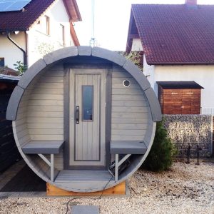 Sauna tip butoi 4–6 persoane pentru experiente wellness acasa