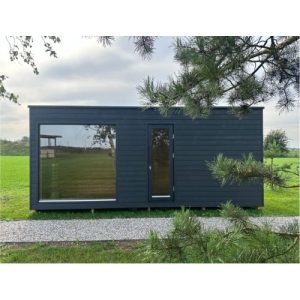 Sauna moderna 2.3 x 5.9 m cu baie