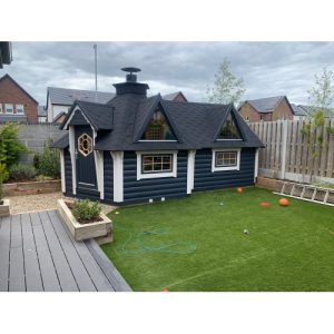Cabana Camping cu Gratar 9.2m² cu extensie de 4.0 m
