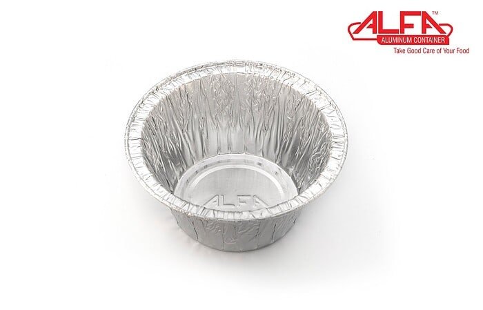 140 ml disposable aluminium foil container