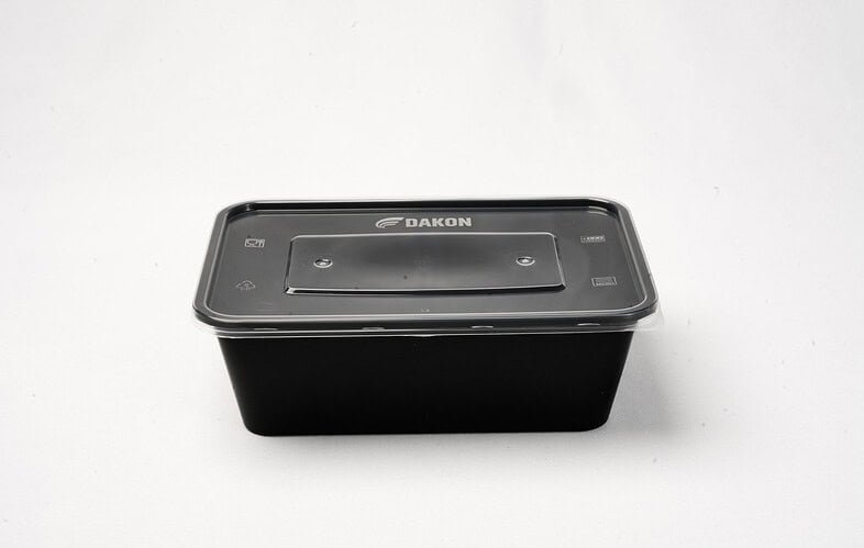 750 ml disposable plastic food container