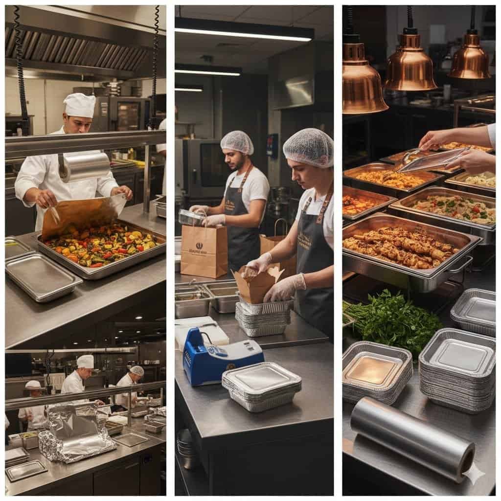 Alfa foil containers ideal for food wrapping and cooking applications. Durable, versatile, and eco-f.