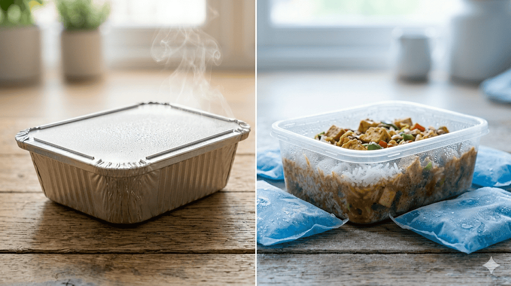 Alfa foil containers ideal for packing food for long-distance travel and keeping meals fresh.